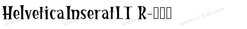 HelveticaInseratLT R字体转换